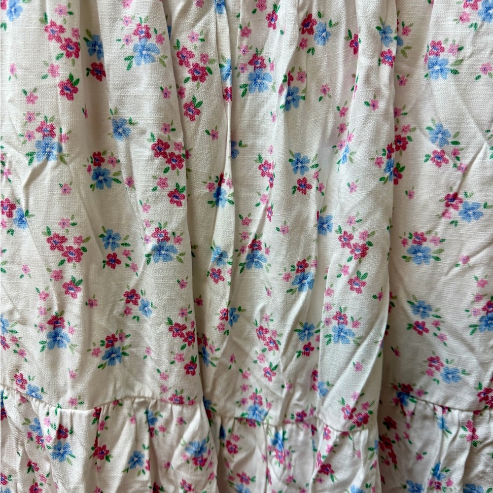Altar'd State White Floral Puff Sleeve Maxi Dress - Picture 3 of 10
